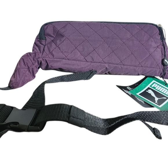 BNWT Puma Purple Quilted Unisex Waistpack Bag Approx. 2.4"H x 3.5" W x 1.2D - Picture 4 of 10